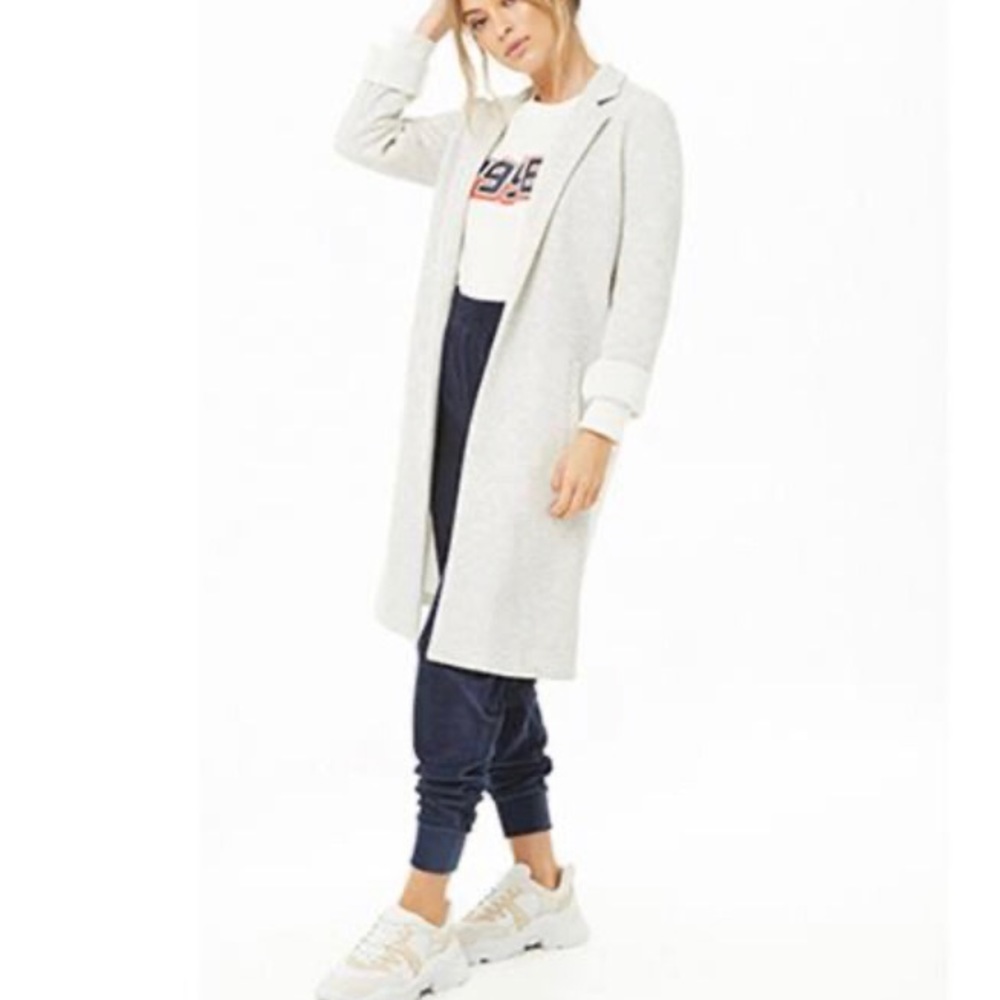 Heather Longline Fleece Jacket